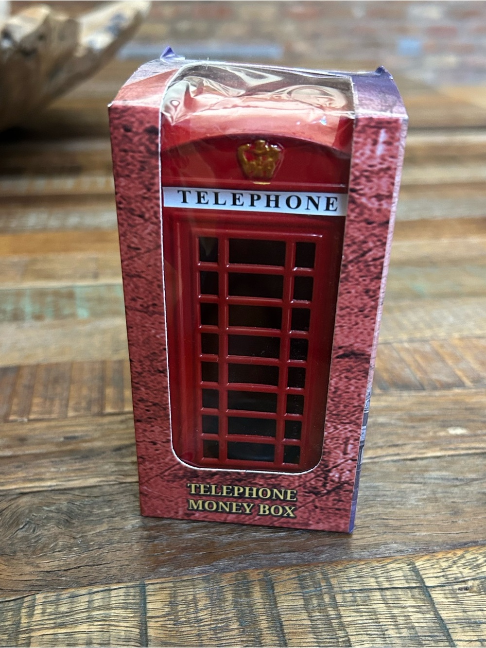 Lambert of London Red Die Cast Telephone Box/Booth Money Box.